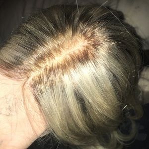 Transparent lace top human haired wig